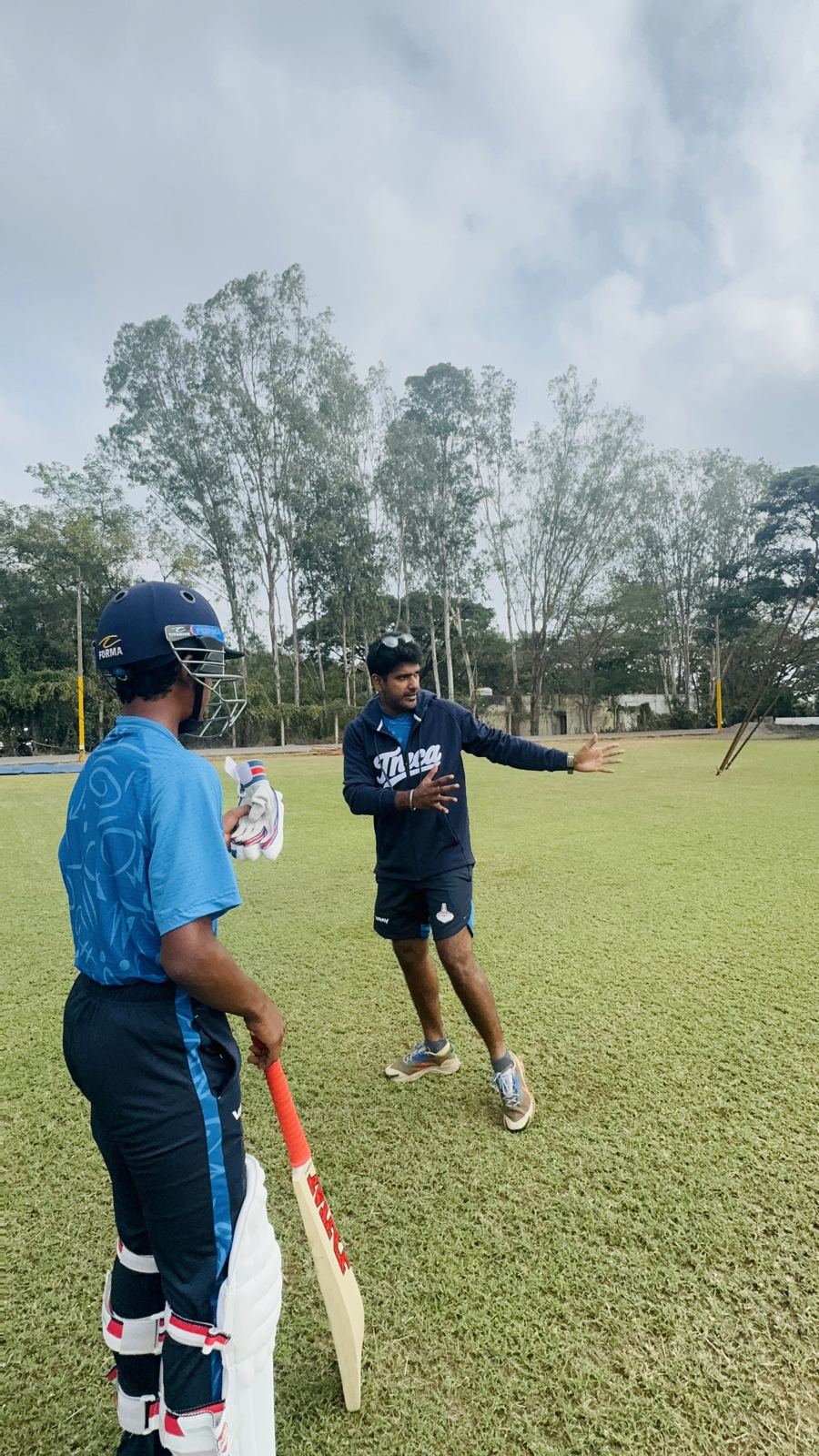 One-on-one batting coaching
